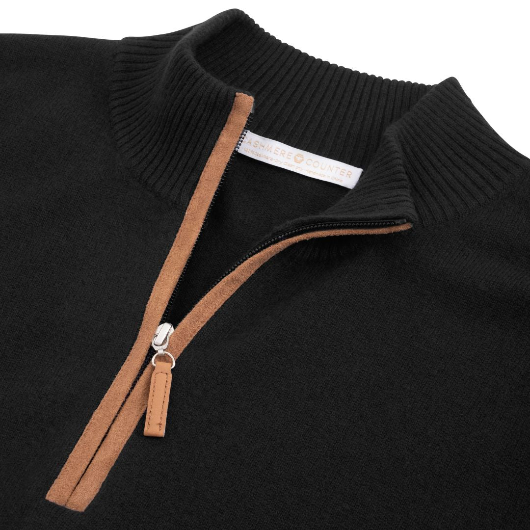 Men's Cashmere Quarter Zip