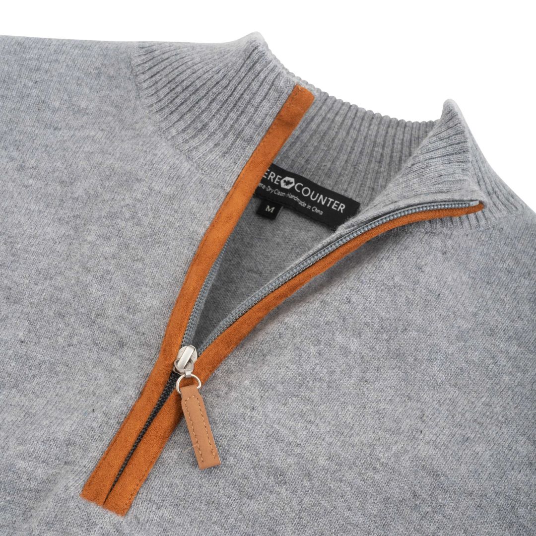 Men's Cashmere Quarter Zip