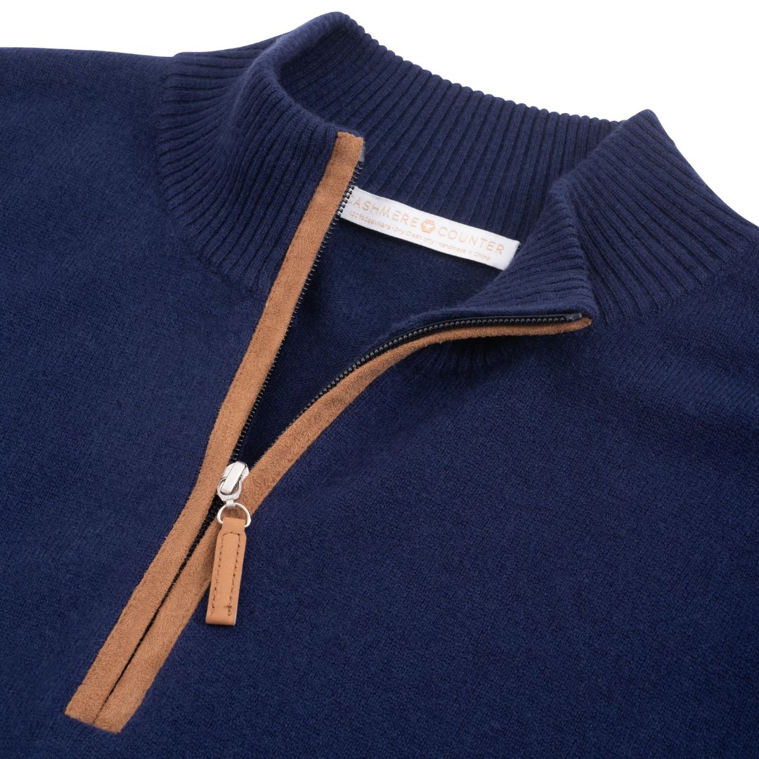 Men's Cashmere Quarter Zip