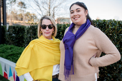 Cashmere Travel Wrap — Yellow
