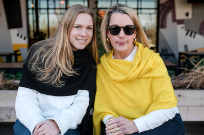 Cashmere Travel Wrap — Yellow