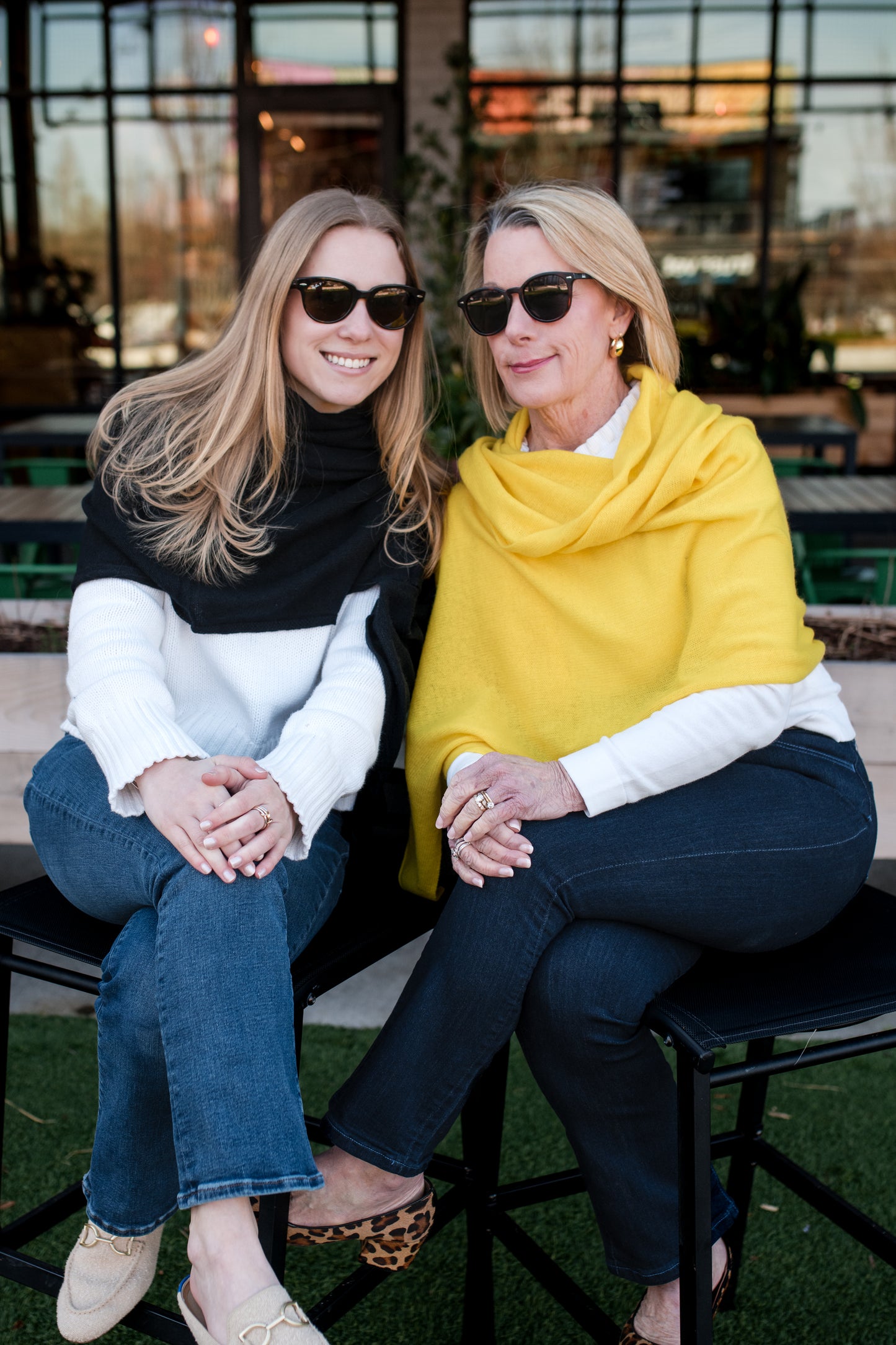 Cashmere Travel Wrap — Yellow